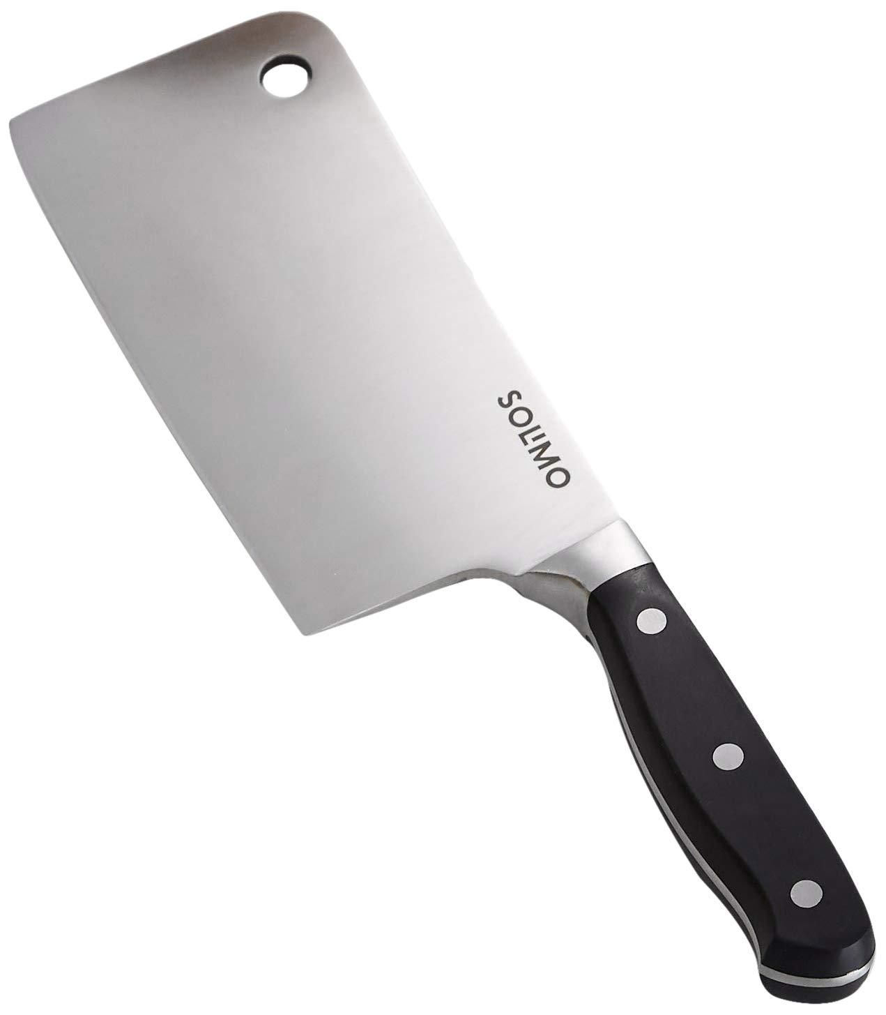 Solimo High-Carbon Stainless Steel Meat Cleaver/Knife