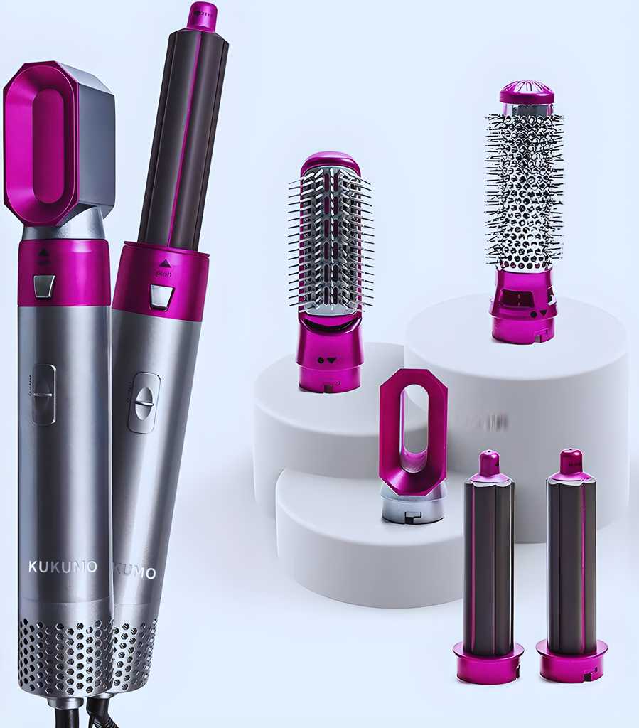 5 in 1 Multifunctional Hair Dryer Styling Tool Multi-Head Hot Air Comb and Curler