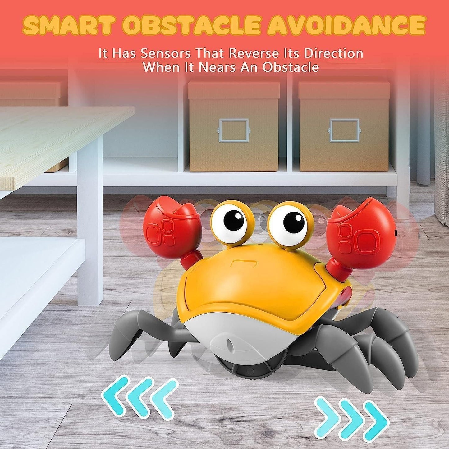 TechToys™ Cute Dancing Crab Toy with USB Rechargeable