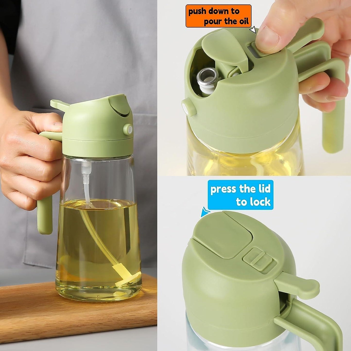 TechToys™ 500ml Portable Sprayer Oil Dispenser