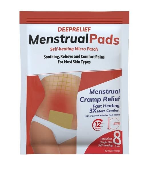 TechToys™ Menstruation Pain Relief Pads 8Pcs