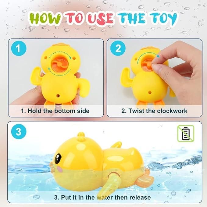 TechToys™ Bath Toy Swimming Duck Water Floating Duck Toy