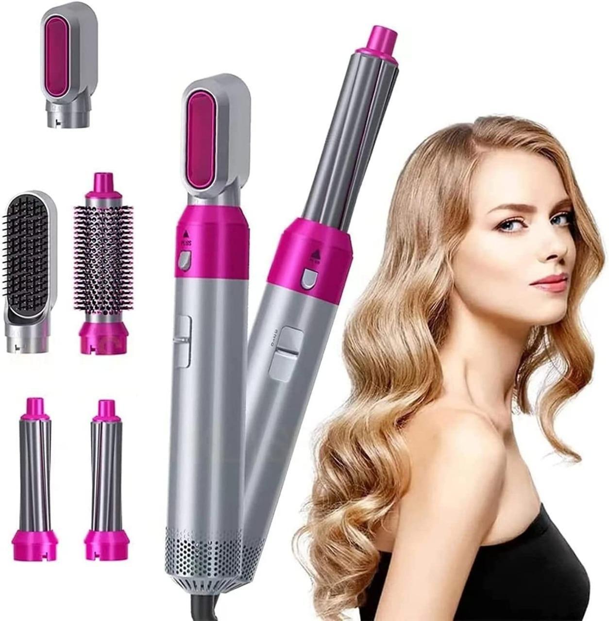 5 in 1 Multifunctional Hair Dryer Styling Tool Multi-Head Hot Air Comb and Curler